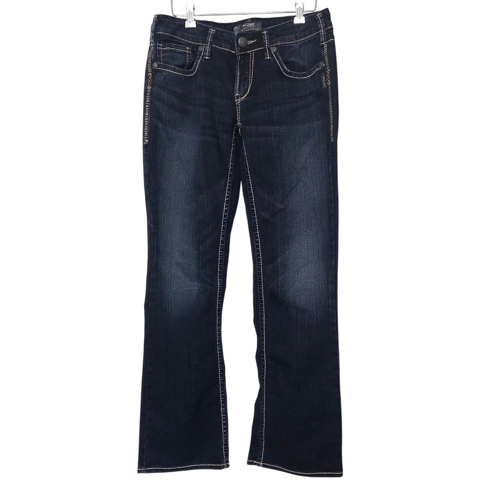 Y2K Silver Jeans Co Aiko Bootcut Dark Wash Denim Jeans Women's 29x31 Indigo L33